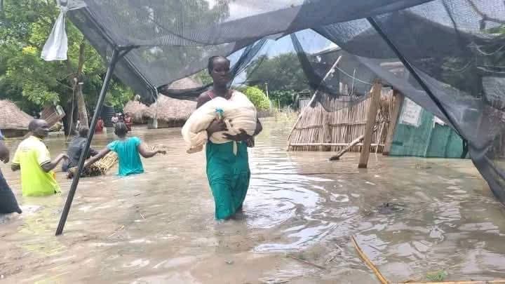 Mother and child receiving healthcare support